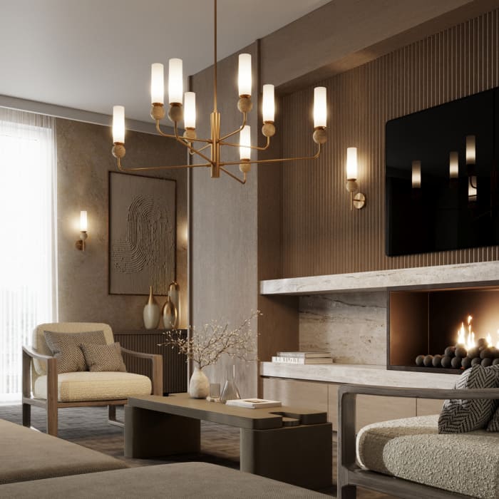 Подвесная люстра Odeon Ligth 6625/8 LOLLA Е14 8х40W 220V