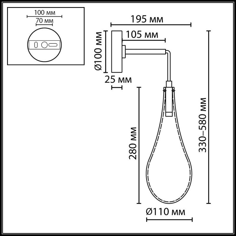 Настенный светильник Odeon Light 7147/5WL BRAID LED 4W