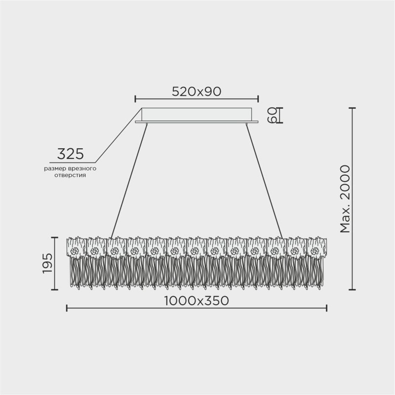Подвесная люстра MODELUX ML.6028.1000 GD