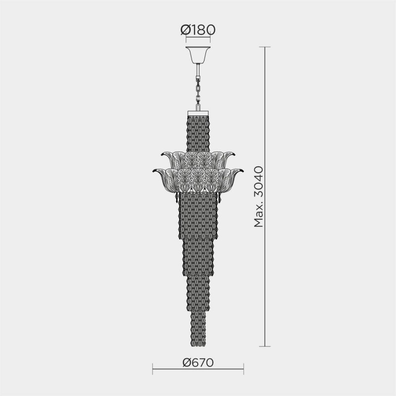Подвесная люстра MODELUX premium ML.6550.28P