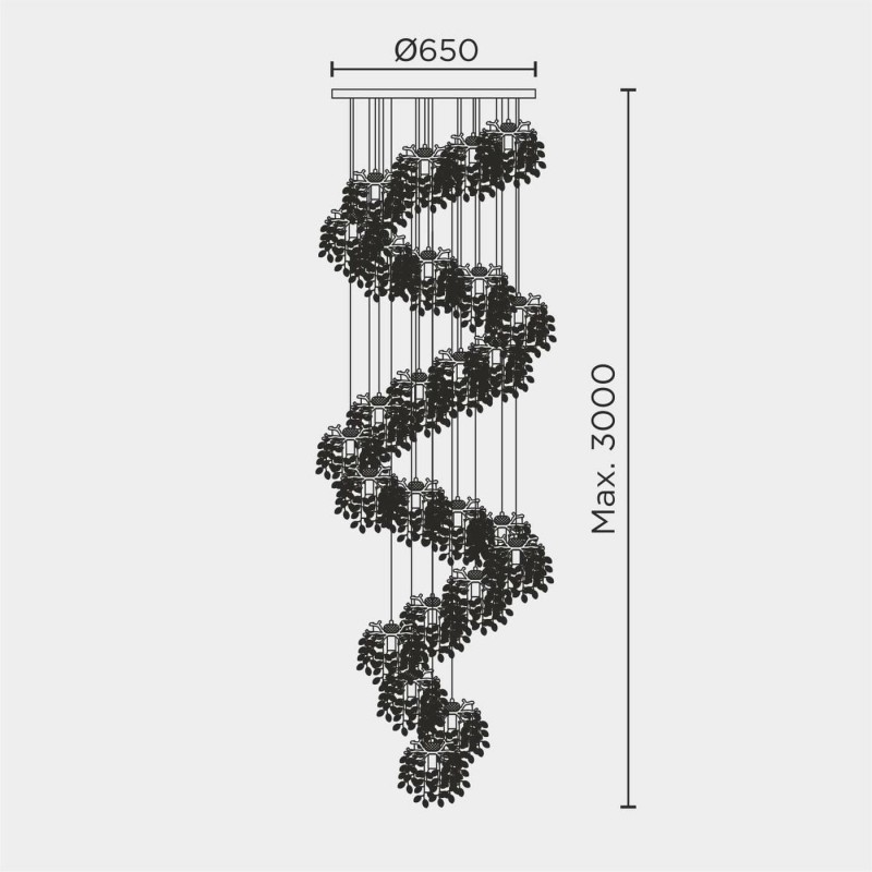 Подвесная люстра MODELUX ML.6555.25 GD