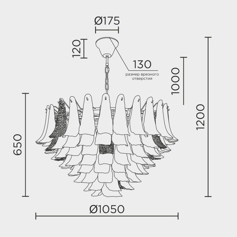 Подвесная люстра MODELUX premium ML.6777.28P GD