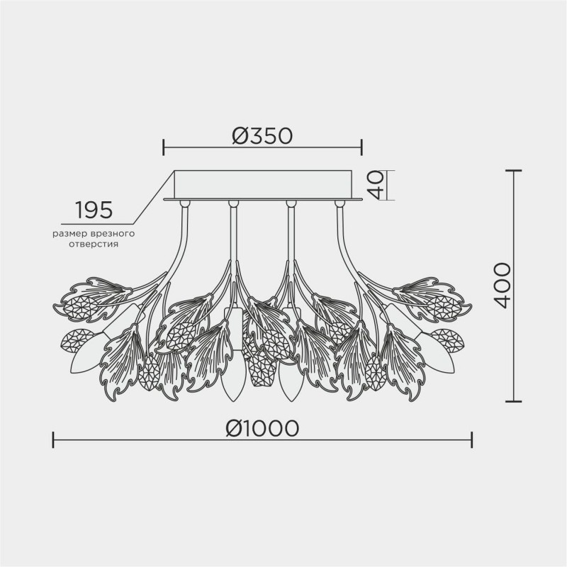 Потолочная люстра MODELUX ML.6869.1000 CR