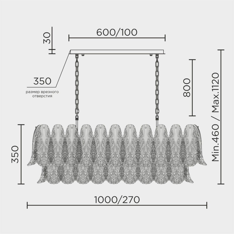 Подвесная люстра MODELUX premium ML.6888.14P