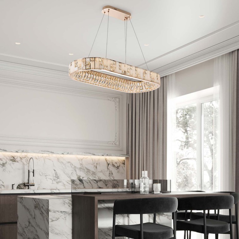 Подвесная люстра MODELUX premium ML.6988.1000P GD