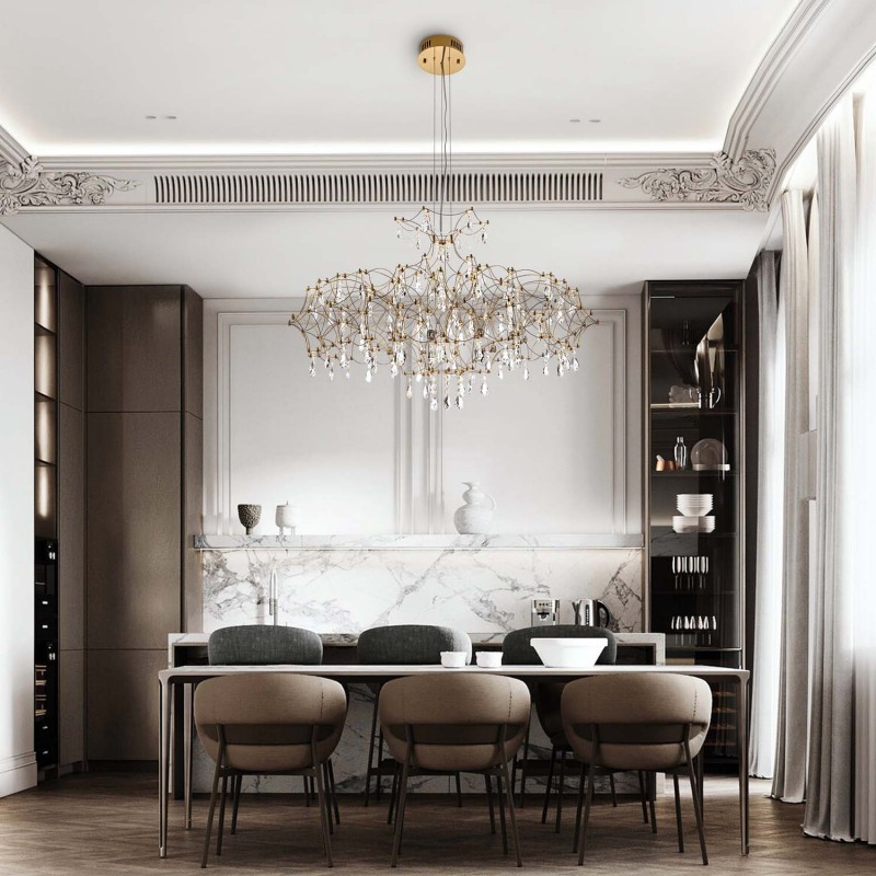 Подвесная люстра MODELUX premium  ML.7815.1050P GD