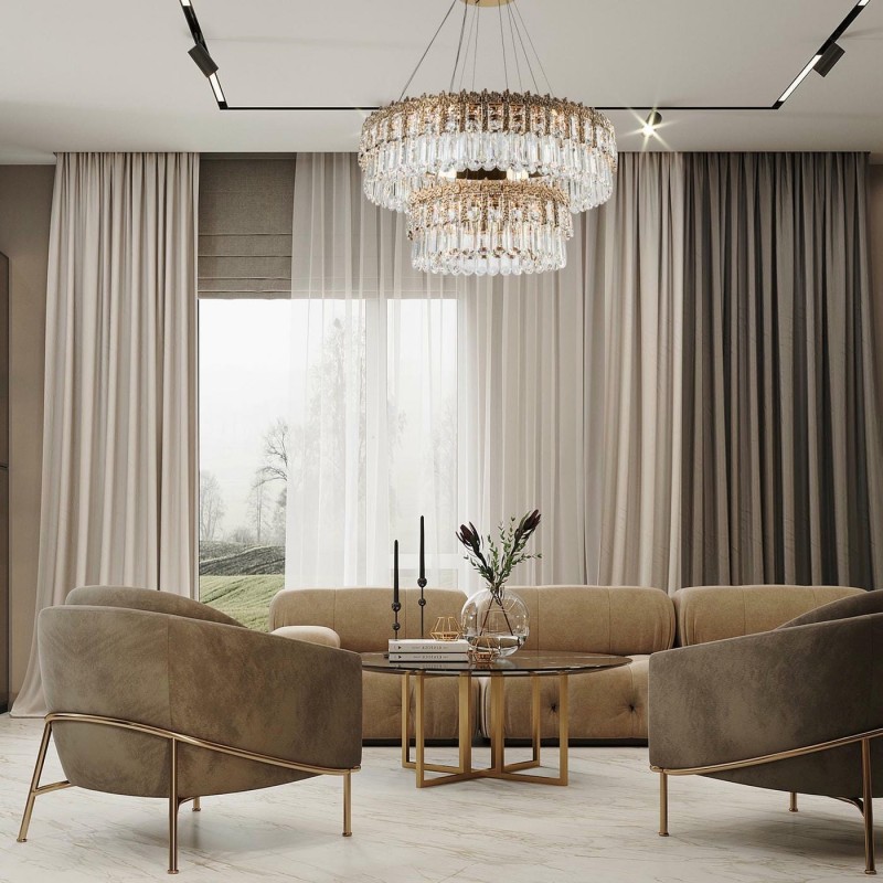 Подвесная люстра MODELUX ML.830.800.500 GD