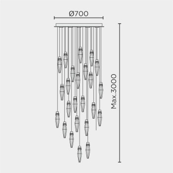 Подвесная люстра MODELUX ML.89180.25 CR