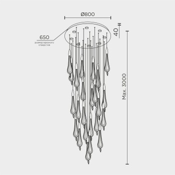 Подвесная люстра MODELUX ML.89181.25 BS