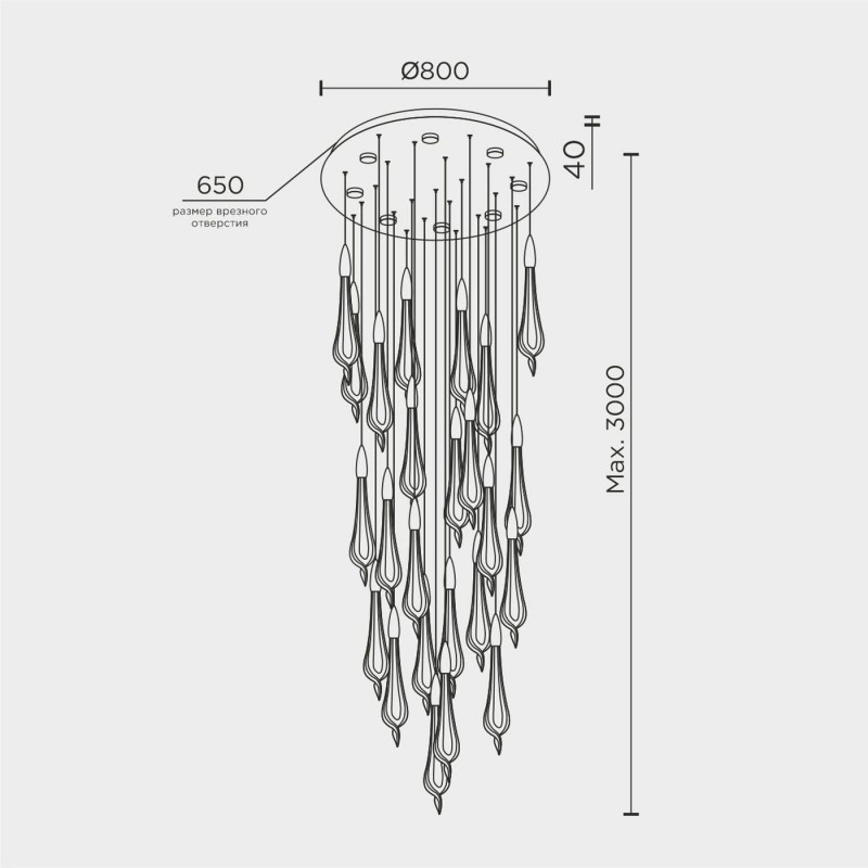 Подвесная люстра MODELUX ML.89181.25 BS