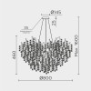 Подвесная люстра MODESTYLE MS.2117.800 BS