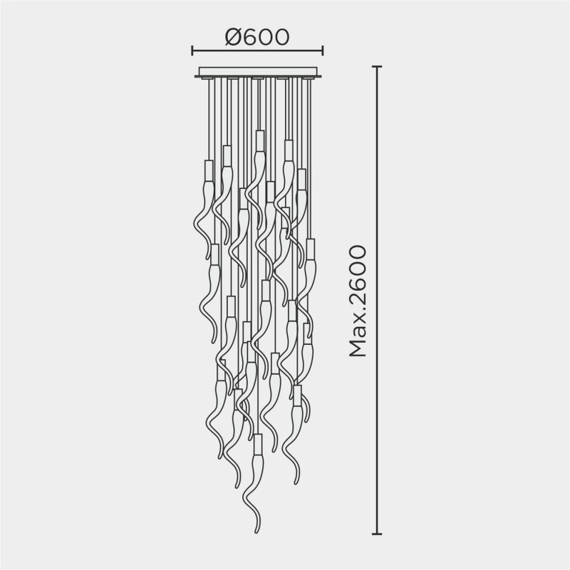 Подвесная люстра MODESTYLE MS.89135.21 CR