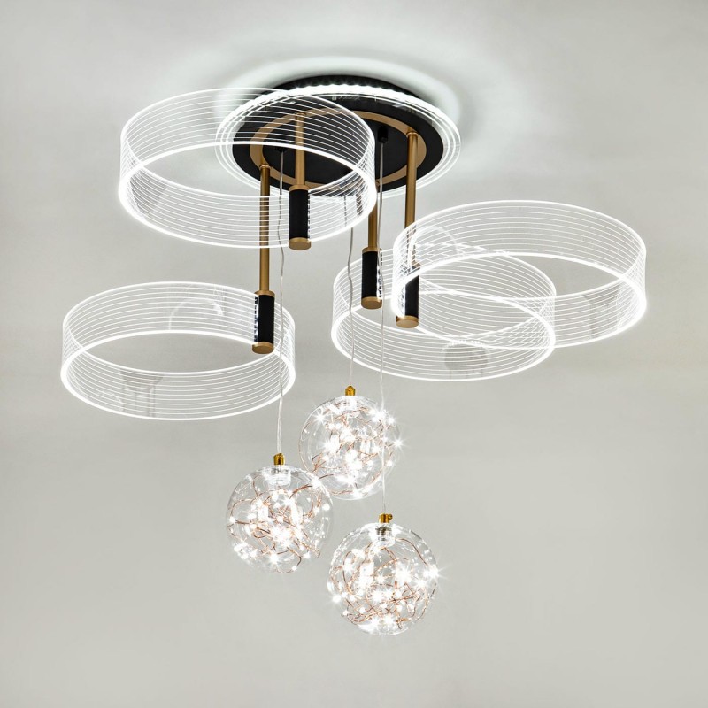 Потолочный светильник LED4U L1040-750 BK