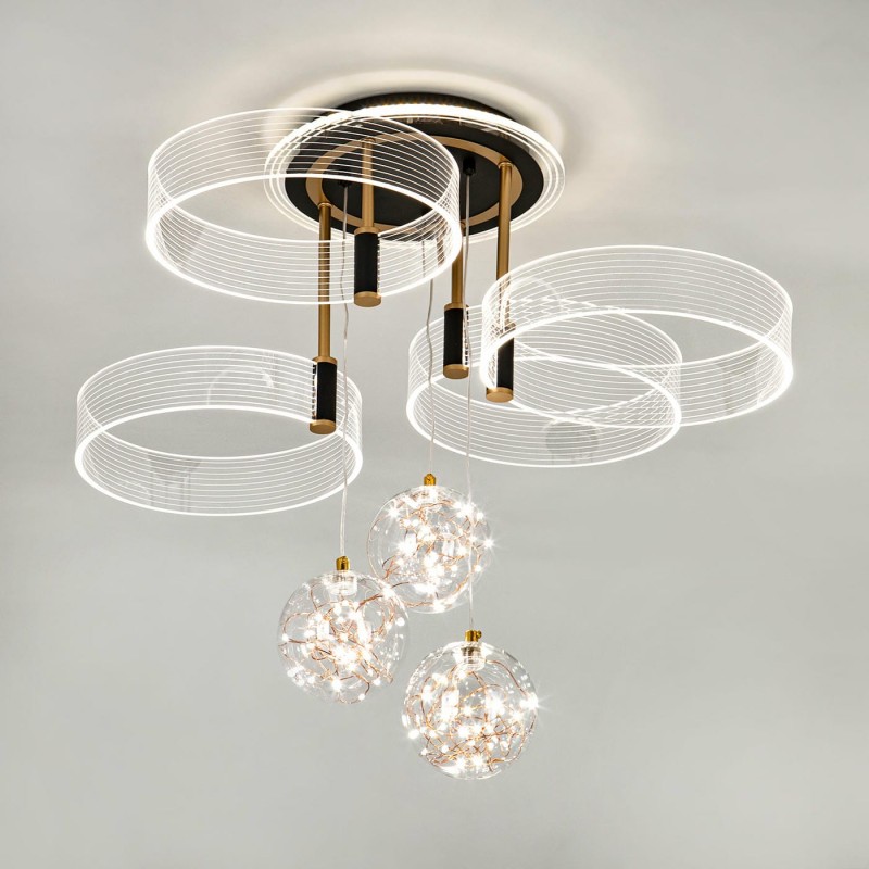 Потолочный светильник LED4U L1040-750 BK