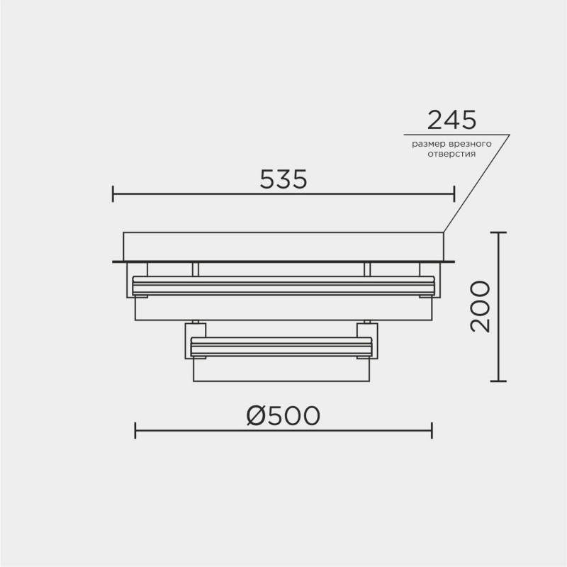 Потолочный cветильник LED4U L1057-530 WH