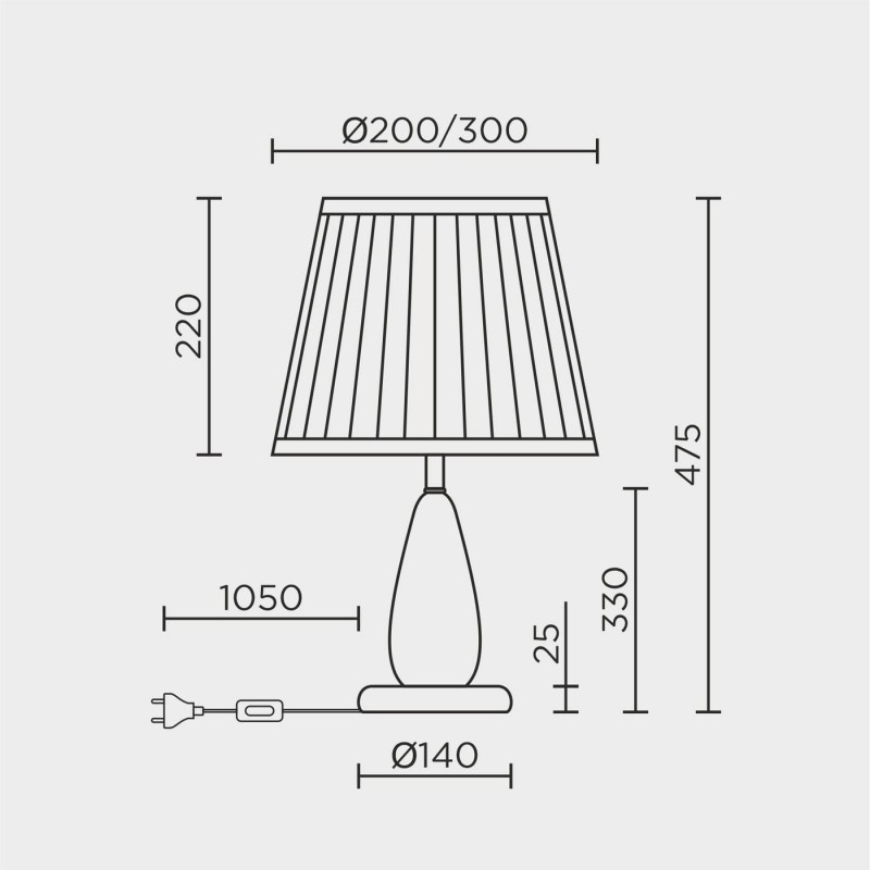 Настольный светильник LED4U L6168 GD