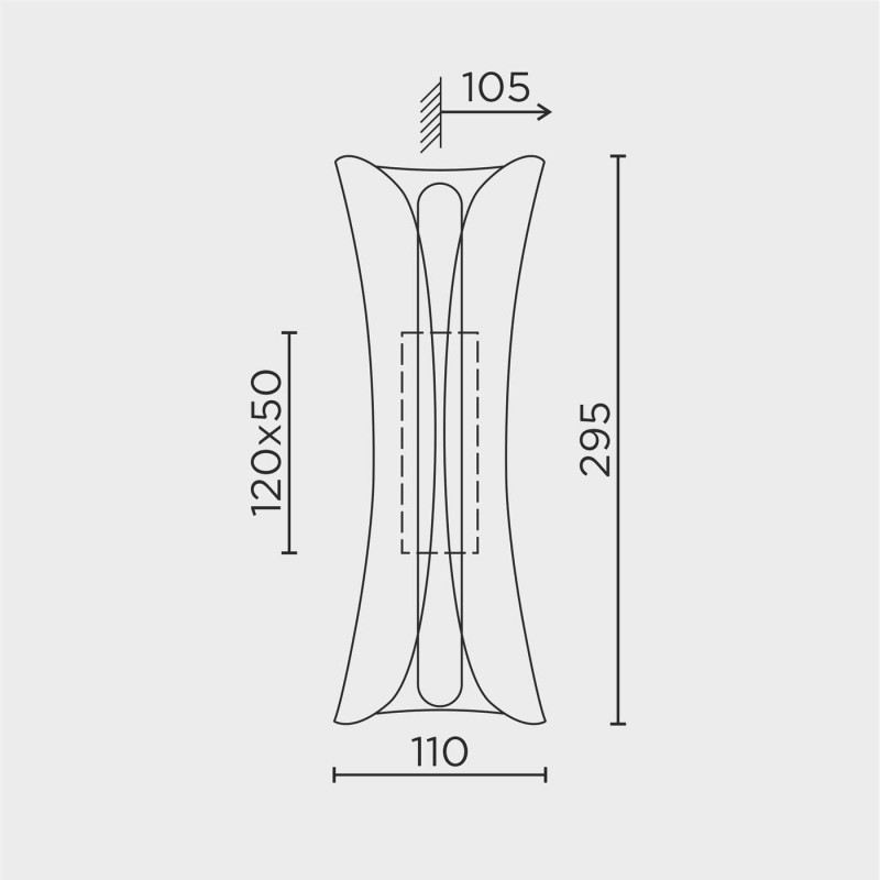 Настенный светильник LED4U L6327-01 GR