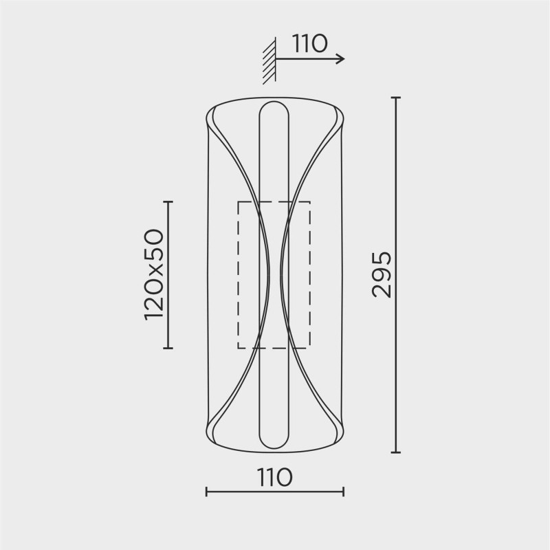 Настенный светильник LED4U L6329-01 GR