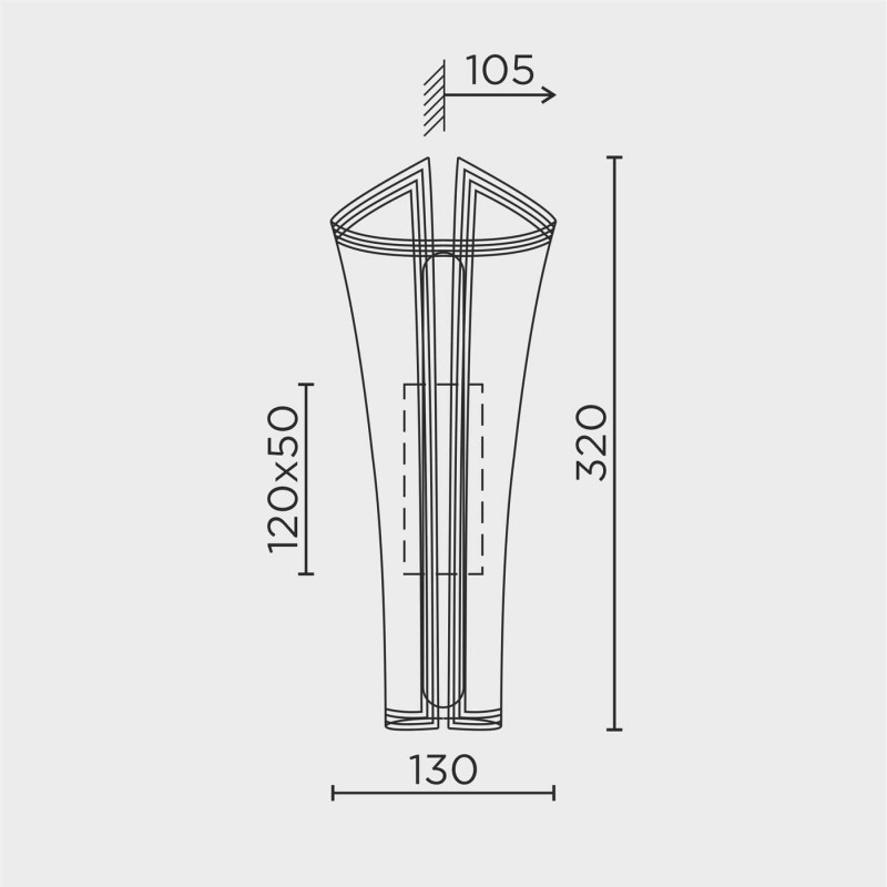 Настенный светильник LED4U L6330-01 GD