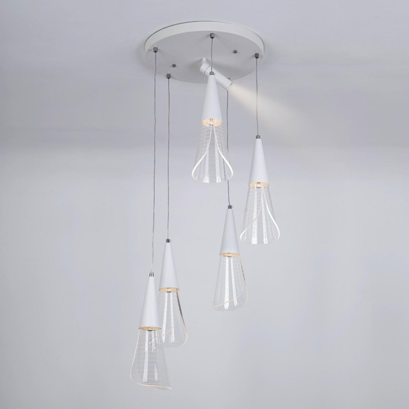 Подвесной светильник LED4U L7106-6 WТ