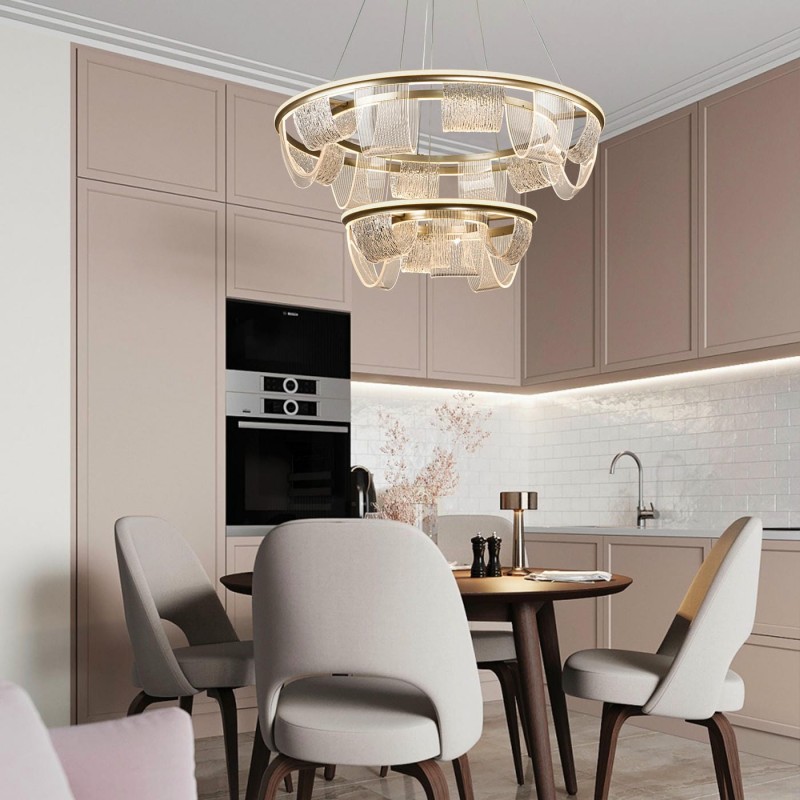 Подвесной cветильник LED4U L7706-800-460 GD