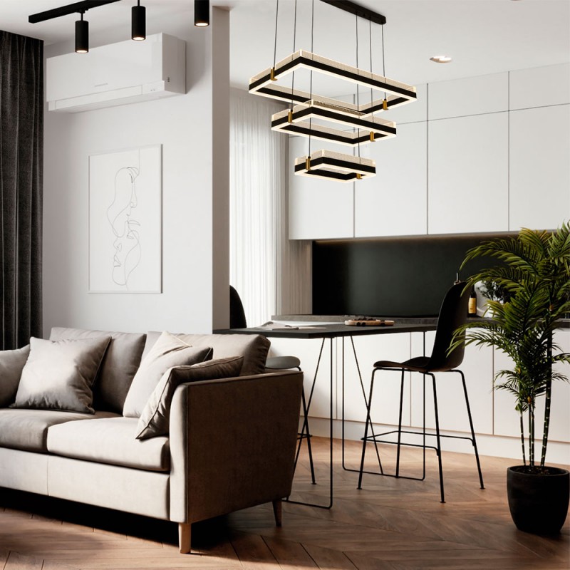 Подвесной светильник LED4U L7800-700 BK