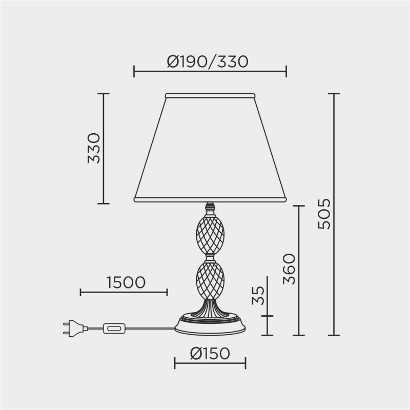 Настольный светильник LED4U L9928 GD
