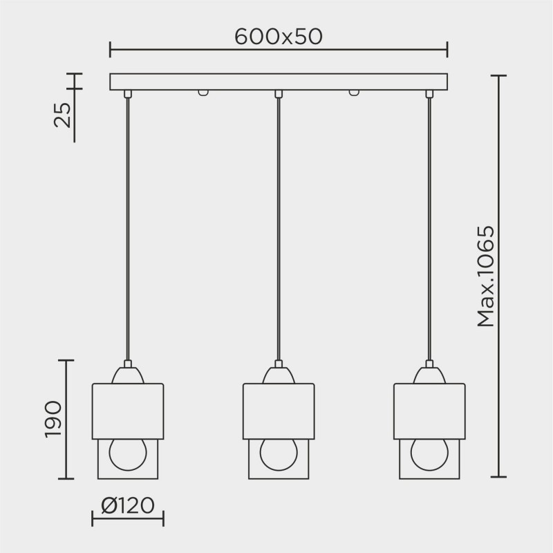 Подвесной светильник MODEMODERN MD.0650.3