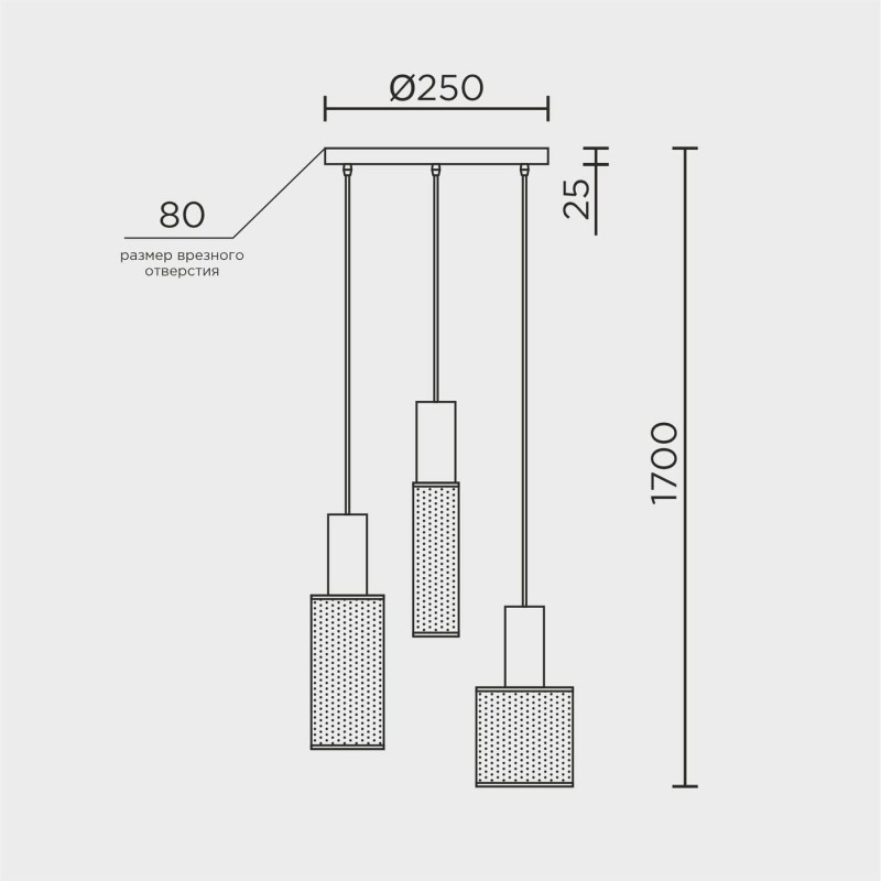 Подвесной светильник MODEMODERN MD.0655.250