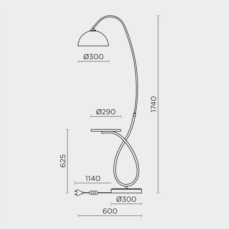 Напольный светильник MODEMODERN MD.8818.01FL