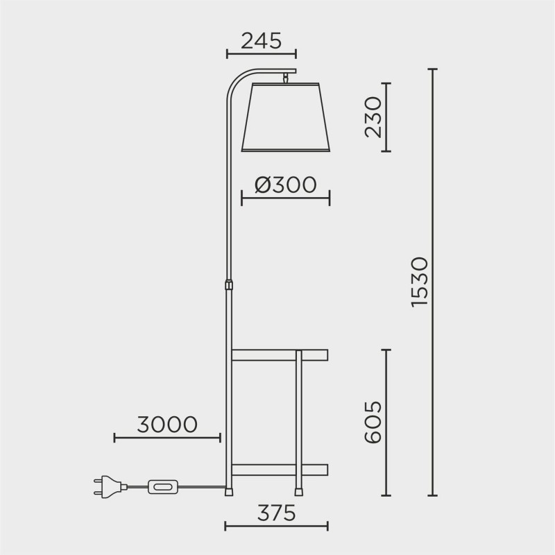 Напольный светильник MODEMODERN MD.9018.01FL