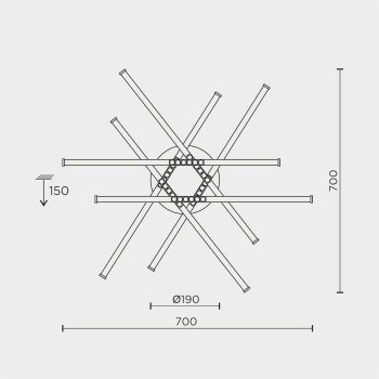Потолочный светильник MODELIGHT MDL.9374.600CL WH