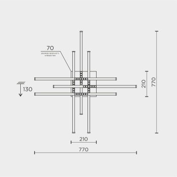 Потолочный светильник MODELIGHT MDL.9376.700CL BK