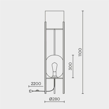 Напольный светильник MODELUX ML.1215.1100FL