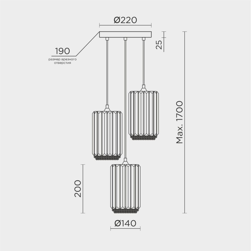 Подвесной светильник MODELUX ML.1398.3