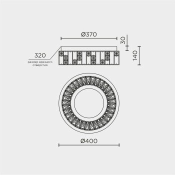 Потолочный светильник MODELUX ML.2400.400 CR