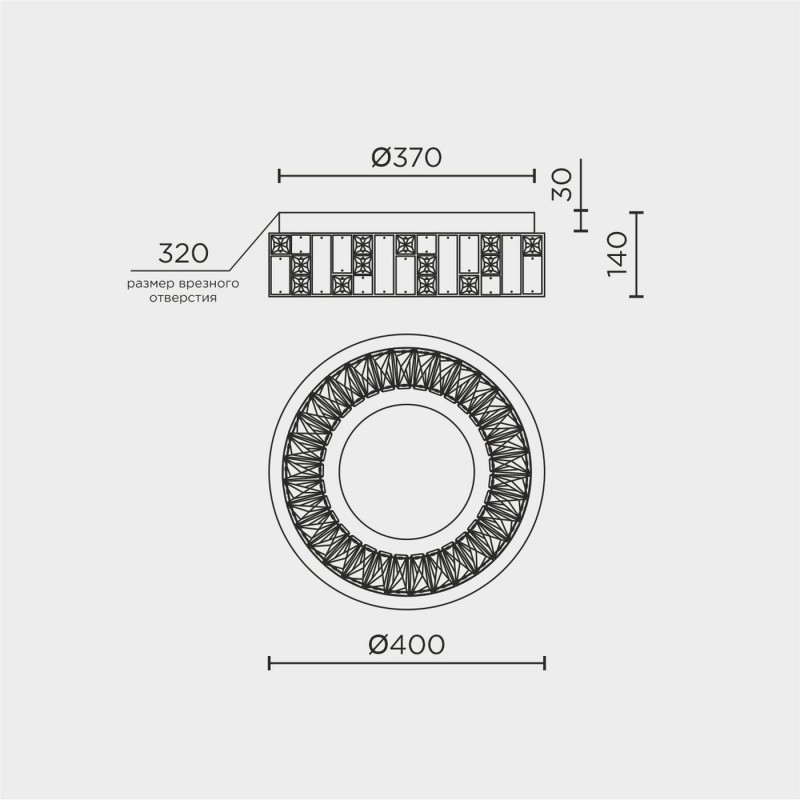 Потолочный светильник MODELUX ML.2400.400 CR
