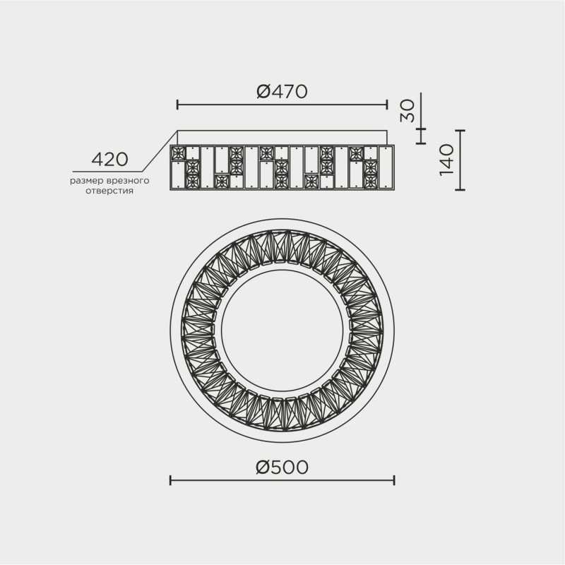 Потолочный светильник MODELUX ML.2400.500 CR