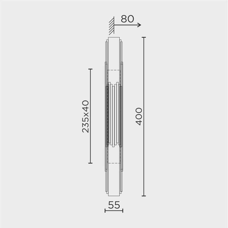 Настенный светильник MODELUX ML.548.400 GD