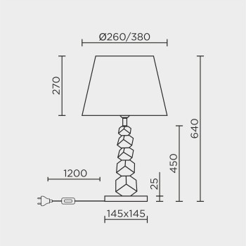 Настольный светильник MODELUX ML.5500.01TL BS-BK