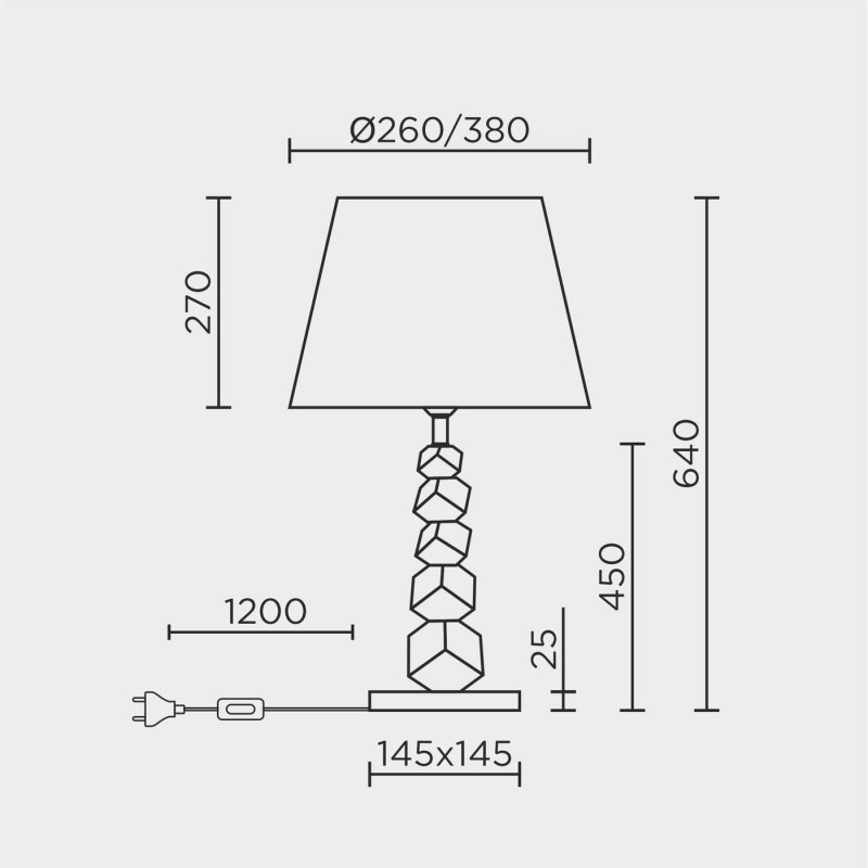 Настольный светильник MODELUX ML.5500.01TL BS-BK