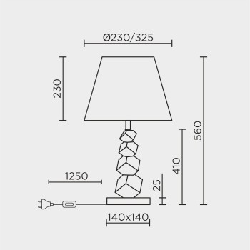 Настольный светильник MODELUX ML.5501.01TL GD