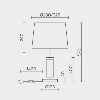Настольный светильник MODELUX ML.5502.01TL BS
