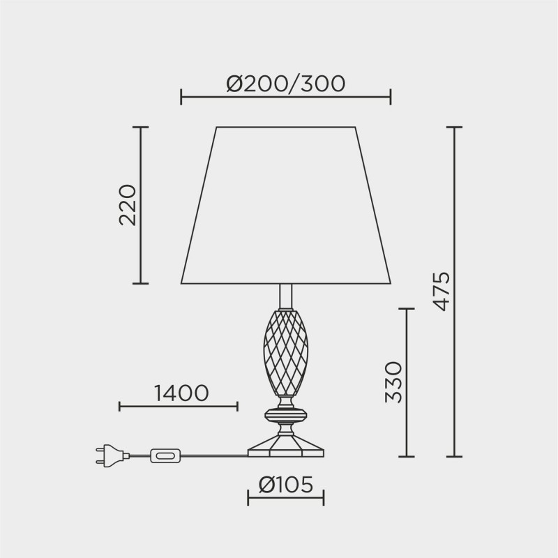 Настольный светильник MODELUX ML.5503.01TL GD