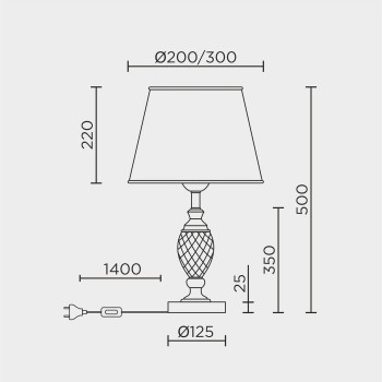 Настольный светильник MODELUX ML.5504.01TL GD