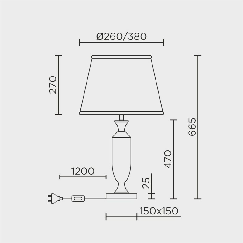 Настольный светильник MODELUX ML.5505.01TL CR