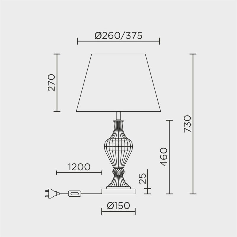 Настольный светильник MODELUX ML.5506.01TL CR