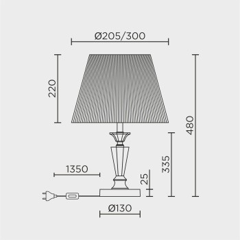 Настольный светильник MODELUX ML.5507.01TL CR