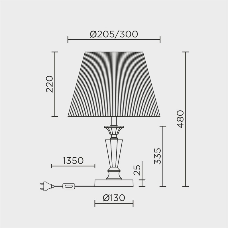 Настольный светильник MODELUX ML.5507.01TL CR