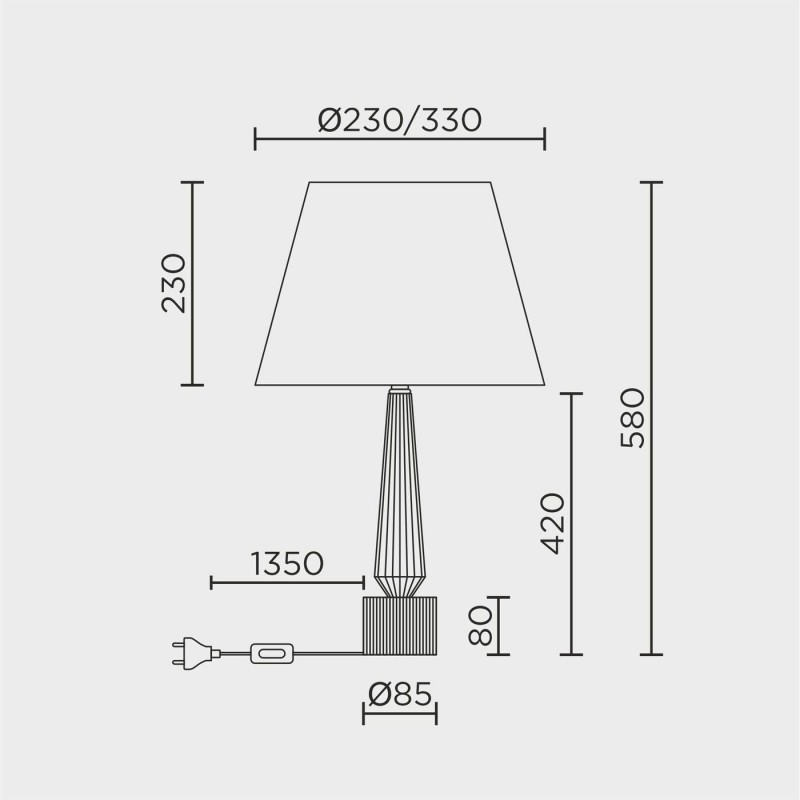 Настольный светильник MODELUX ML.5508.01TL CR